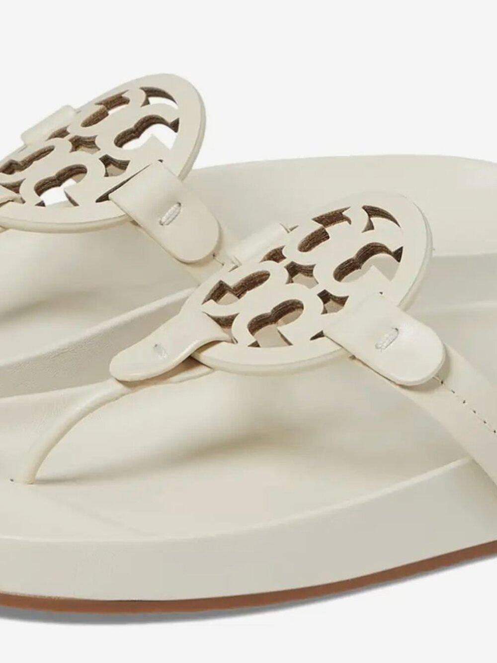 Tory Burch White Miller Cloud Sandals - Picture 5 of 5